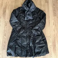style ravie レディース ダウンコート ブラック ドット柄 15