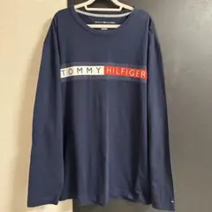 TOMMY HILFIGER メンズ長袖シャツ 【XL】 ネイビー