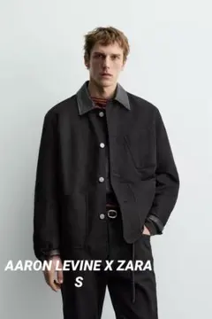 AARON LEVINE × ZARA コントラストレザーディテールジャケットS - メルカリ