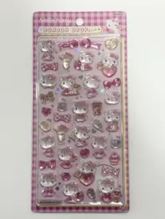 正規品　サンリオ　ハローキティ　ピンク　ボンボンドロップシール　3