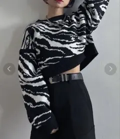 PAGEBOY ボクシーショートニット