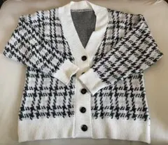 【GRL】ニットカーディガン 千鳥柄 サイズF