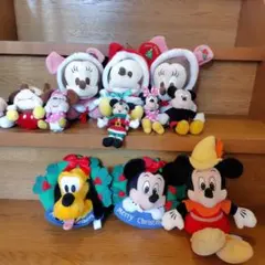 ミッキー・ミニー クリスマスぬいぐるみセット