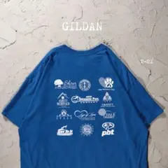 GILDAN Tシャツ 企業ロゴ　セントバーナード　チャコレート　ブリー