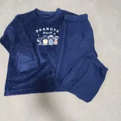 PEANUTS フリースパジャマ ネイビー UNIQLO 140cm