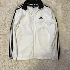 adidas ホワイト ウィンドブレーカー