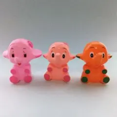 佐藤製薬　サトちゃん　サトコちゃん　指人形3体セット　フィギュア