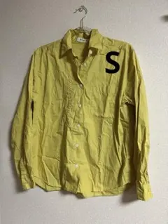 COMME CA ISM イエロー長袖シャツ S