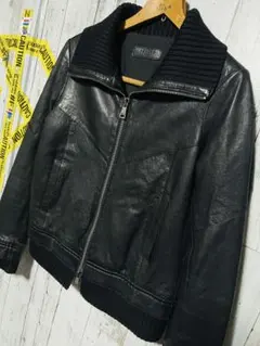 爆限定 ROSE BUD ラムレザージャケット 本革 イタリア製 黒 y2k