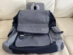 Gap チェック柄リュック ネイビー