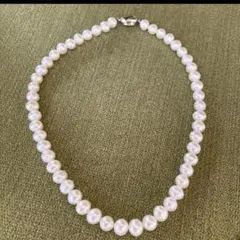 真珠　パールネックレス　silver シルバー