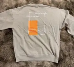 サイズ160グレー スウェット トレーナー バックプリント