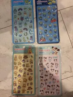 ディズニー ぷくぷくシール 4セット