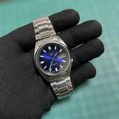 M*n様 セイコー 自動巻き 腕時計 青