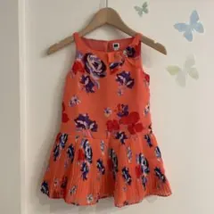 9【3】ジャニーアンドジャック　ワンピース　ノースリーブ　ドレス　花柄