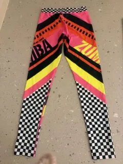 ZUMBA レギンス ピンク チェック柄　正規品　Mサイズ
