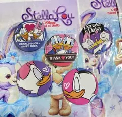 ドナルド＆デイジー 缶バッジ 5点セット