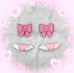 ジビッツ クロックス 韓国 地雷系 ピンク ハンドメイド アクセサリー