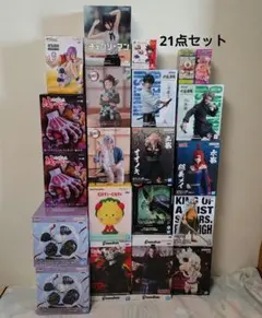プライズ 呪術 鬼滅 ラウンドワン フィギュア ワーコレ まとめ 21点セット プライズ 呪術 鬼滅 ラウンドワン フィギュア ワーコレ まとめ 21点