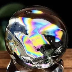 ★美品★天然石　ヒマラヤ水晶　水晶玉　丸玉　置物台座付き31㌢(あ8) ☆美品☆天然石 ヒマラヤ水晶 水晶玉 丸玉 置物台座付き31㌢(あ8