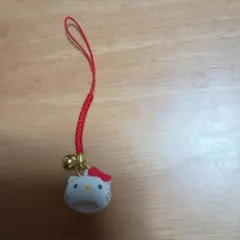 サンリオ ハローキティ フェイス形鈴根付け ストラップ キーホルダー