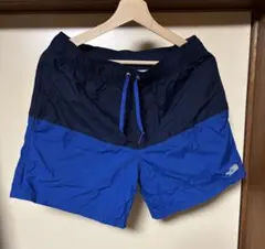 【希少XL】ノースフェイス ナイロン ショートパンツ バイカラー紺×青 水陸両用