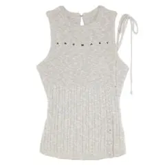 ANDMARY Laina ribbon tank ivory - メルカリ