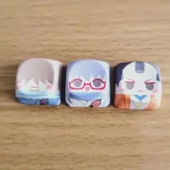 銀魂 キーキャップ 猿飛あやめ 服部全蔵 将軍 3個セット さっちゃん お庭番衆