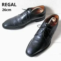 REGAL【26cm】プレーントゥ　ビジネスシューズ　レザー　黒　V267のサムネイル