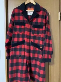 ロングコート チェック