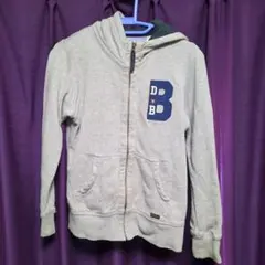 double.B フード付きジッパーパーカー 150サイズ