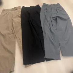 UNIQLO ユニクロ　タックワイドパンツ 点セット　GU タックワイド