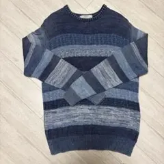 INHERIT ストライプニットセーター メンズ M