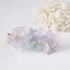 本物アジサイのヘアクリップ