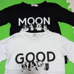 ワスク WASK 犬イラスト Tシャツ 2色セット　白黒