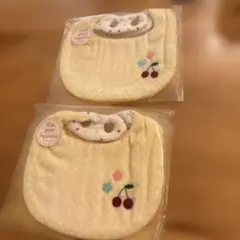 スタイ・よだれかけ 2枚セット　ダブルガーゼ　ハンドメイド　リバーシブル