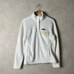 Patagonia パタゴニア リツール スナップT 白 ボアフリースジャケット