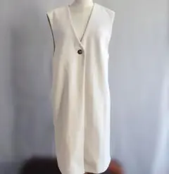LEPSIM ホワイト ノースリーブ ロングベスト