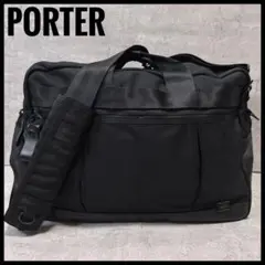 PORTER ポーター ヒート 2WAY ボストンバッグ 大容量 w48 黒 Ｌ