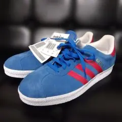 adidas Gazelle 青/赤 スニーカー