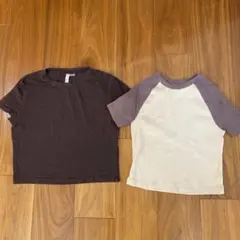 クロップ丈　Tシャツ　２枚　H&M’s GAP