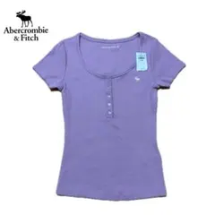 【新品】Abercrombie & Fitch ヘンリーネック半袖Tシャツ XSのサムネイル