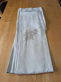 婦人用　袷　一つ紋　グリーン系　刺繍のサムネイル