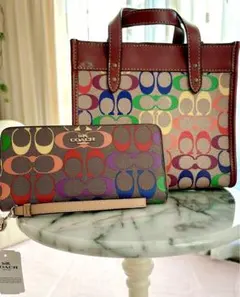 【新品未使用】COACH☆ミニショルダー＆長財布2点セット