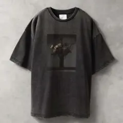 【welise】モードフラワーグラフィック オーバーサイズ半袖Tシャツ