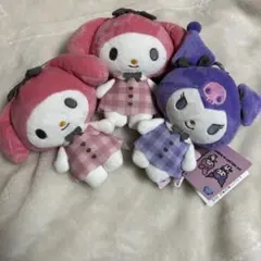 サンリオ　マイメロディ　クロミ チェックワンピ　がま口ポーチ