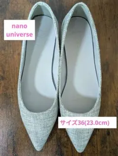 【美品】ナノユニバース nano universe ローヒールパンプス