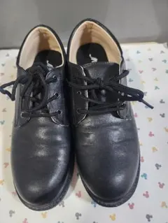ブラック レースアップ フォーマルシューズ　卒業式　入学式