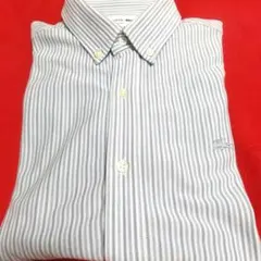 LACOSTE ストライプ 半袖シャツ スリムフィット