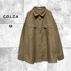 コルザ　美品　ミリタリーシャツ　長袖　トップス　カジュアル　羽織り　M